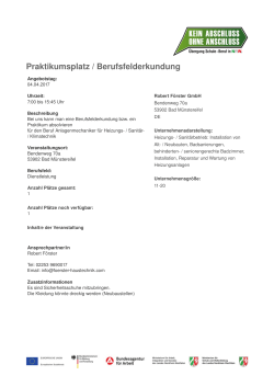 Als PDF ansehen - Berufsfelderkundung im Kreis Euskirchen