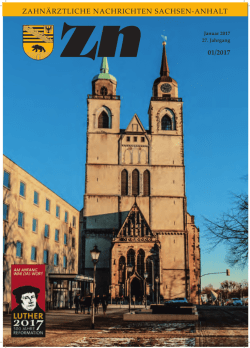 ZN - Aktuelles Heft - Kassenzahnärztliche Vereinigung Sachsen