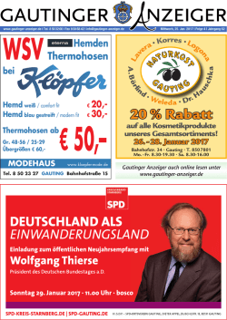 Hemden Thermohosen - Gautinger Anzeiger GmbH