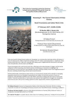 Slumming It – The Tourist Valorisation of Urban Poverty
