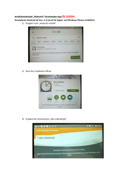Installationbeispiel &bdquo;Webuntis&ldquo;-Stundenplan-App