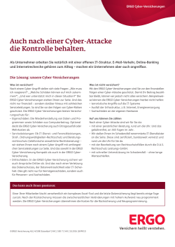 Informationsblatt Cyber-Versicherungen - makler