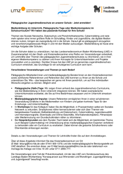 Jetzt anmelden! - Kreismedienzentrum Freudenstadt