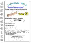 Jugendfahrt 2017 - Pfarrverband Dietramszell