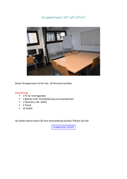 Gruppenraum 107 a/b (27m&sup2;)