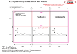 Digifile 6seitig - Schlitz links + mitte + rechts - CD