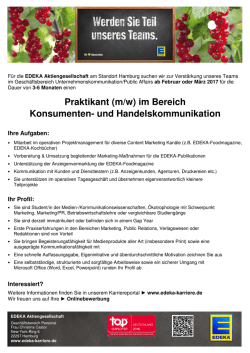 (m/w) im Bereich Konsumenten