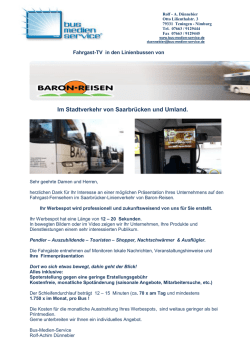Im Stadtverkehr von Saarbr&uuml;cken und Umland.