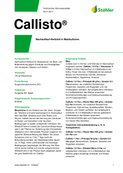 Callisto - Stähler Suisse SA