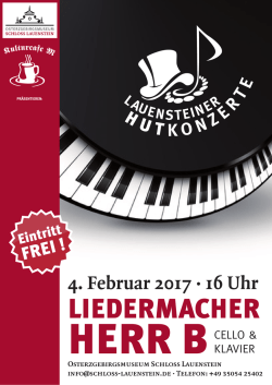 4. Februar 2017 · 16 Uhr
