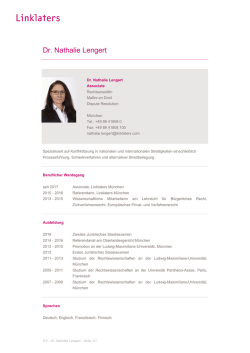 Dr. Nathalie Lengert