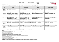 Woche: 4 / 2017 23.01.17 - 27.01.17 Gräfendorfer Str. 4 14913