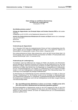 Drucksachen allgemein - Nieders&auml;chsischer Landtag