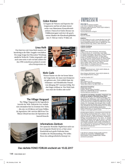 impressum - Fono Forum