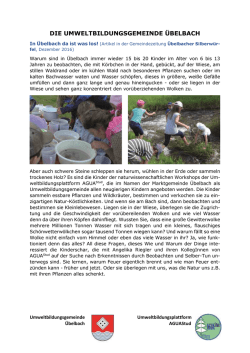 die umweltbildungsgemeinde &uuml;belbach