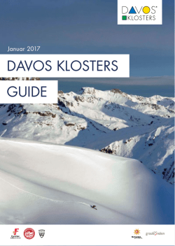 DAVOS KLOSTERS GUIDE