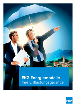 EKZ Energiemodelle Ihre Entlastungsgarantie