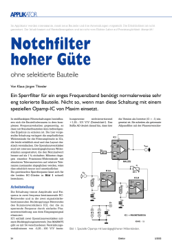 Notchfilter hoher Güte - Transkommunikation.ch