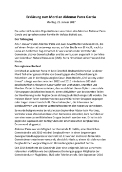 Internationale Erkl&auml;rung von NGOs