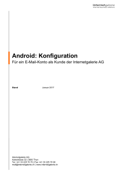 Android: Konfiguration
