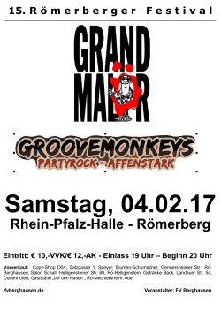 15. Römerberger Festival am 4.2.2017 - VG Römerberg