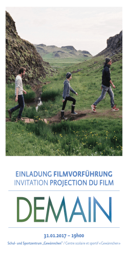 einladung filmvorführung invitation projection du film