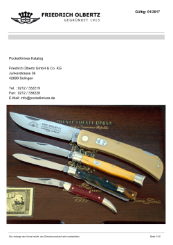 Katalog PDF Messer Katalog - Pocket Knives