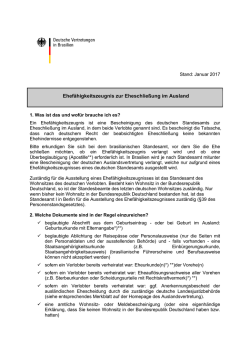 Ehef&auml;higkeitszeugnis zur Eheschlie&szlig;ung im Ausland