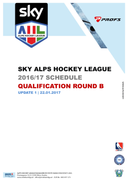 sky alps hockey league 2016/17 schedule