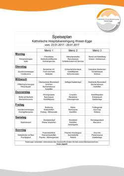 Speiseplan - Katholische Hospitalvereinigung Weser