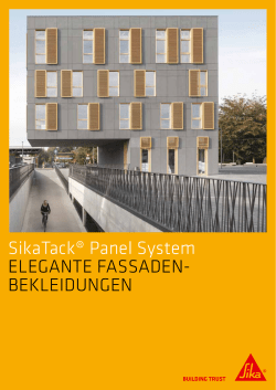 SikaTack® Panel System ELEGANTE FASSADEN