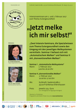 Jetzt melke ich mir selbst