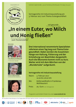 „In einem Euter, wo Milch und Honig fließen“
