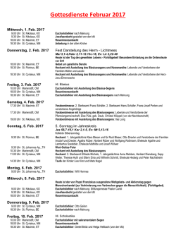 Gottesdienste Februar 2017 - Pfarreiengemeinschaft Mendig