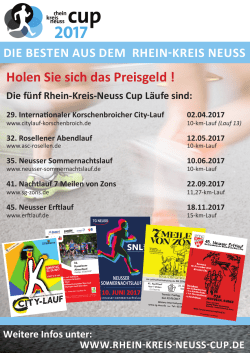 Ausschreibung - Rhein Kreis Neuss Cup