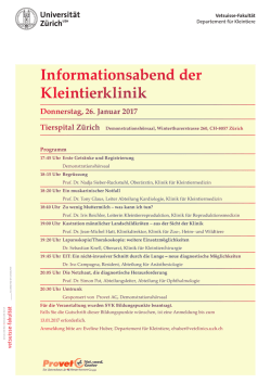Informationsabend der Kleintierklinik