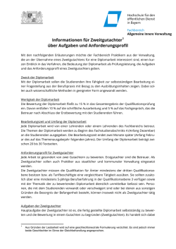 Informationen f&uuml;r Zweitgutachter1 &uuml;ber Aufgaben und