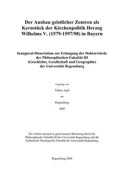 - Publikationsserver der Universität Regensburg