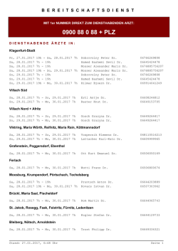 Diensthabende Ärzte