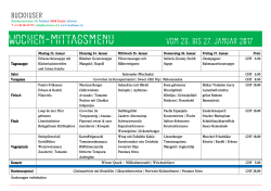 Wochen-mittagsmenu