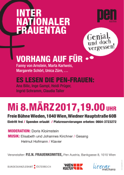 Einladung_Frauentag - Österreichischer P.E.N.-Club