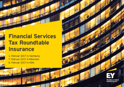 Financial Services Tax Roundtable Insurance