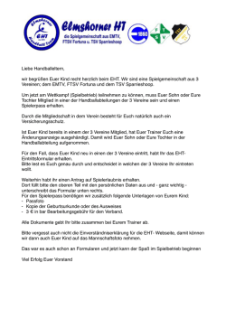 EHT Begr&uuml;&szlig;ungsschreiben Jugend
