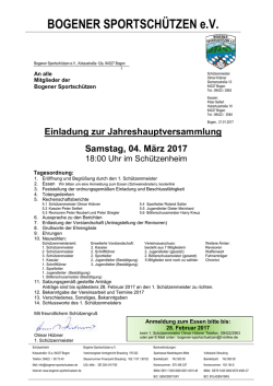 BOGENER SPORTSCHÜTZEN e.V.