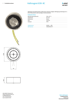 Haftmagnet 830- 8C - ASSA ABLOY (Schweiz)