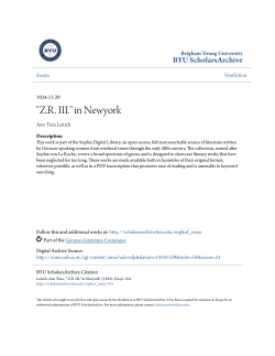 "ZR III." in Newyork - BYU ScholarsArchive