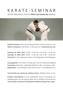 karate - seminar - Kofukan Schweiz