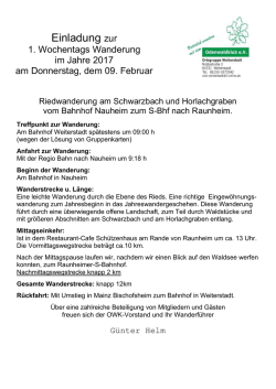 Donnerstag - Weiterstadt
