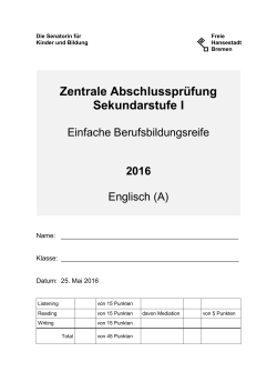 Englisch 2016 - WELCOMEputer.de
