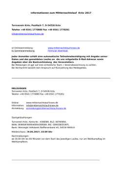 Informationen zum Mitternachtslauf Kr&ouml;v 2017
